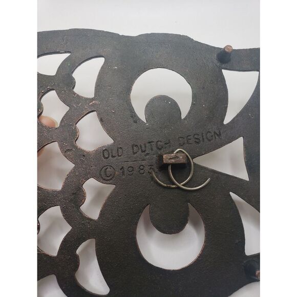 Vintage bronze OWL trivet heat resistant surface protection - Picture 3 of 6